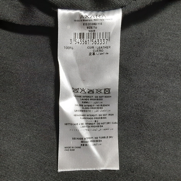 AXARA Paris genuine leather hobo shoulder bag - Picture 12 of 12